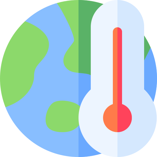 globalne ocieplenie Basic Rounded Flat ikona