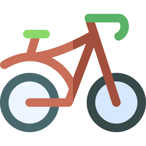 Bicycle Basic Rounded Flat icon