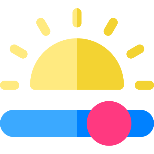 Brightness Basic Rounded Flat icon