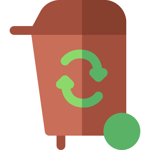 Recycling bin Basic Rounded Flat icon
