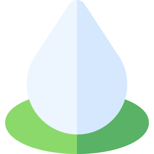 kropla wody Basic Rounded Flat ikona