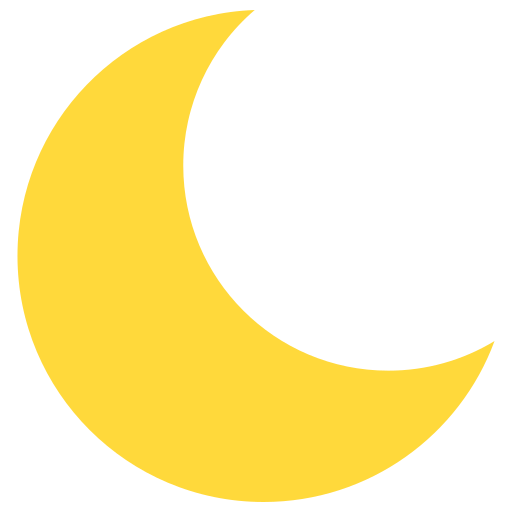 Crescent moon Kosonicon Flat icon