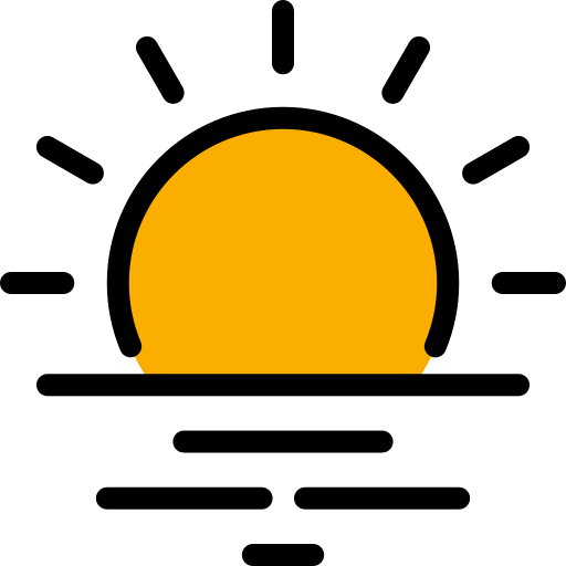 Заход солнца Kosonicon Lineal color иконка