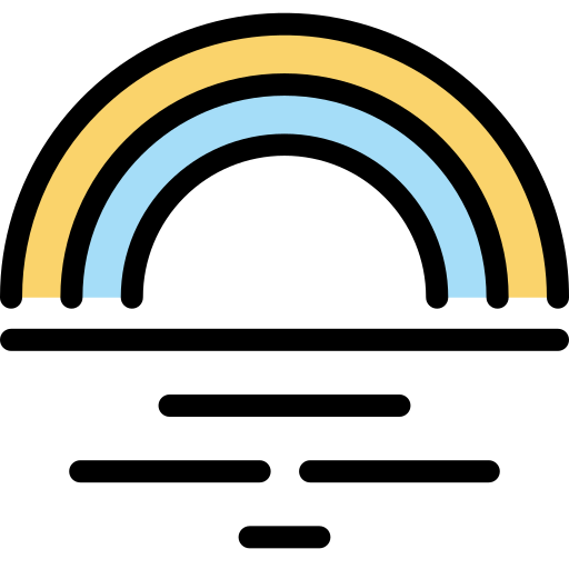 regenbogen Kosonicon Lineal color icon