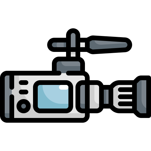 kamera wideo Generic Outline Color ikona