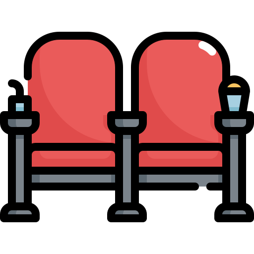 映画館の座席 Generic Outline Color icon