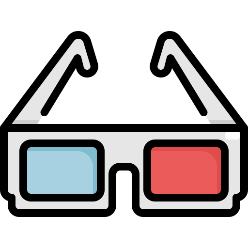 3d очки Generic Outline Color иконка