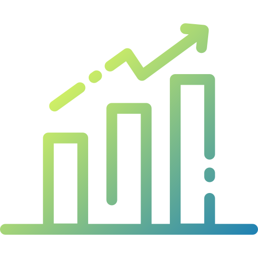 statistique Good Ware Gradient Icône