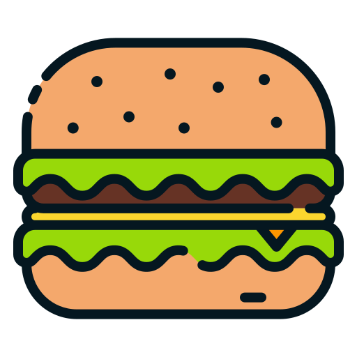 hamburguesa con queso Good Ware Lineal Color icono