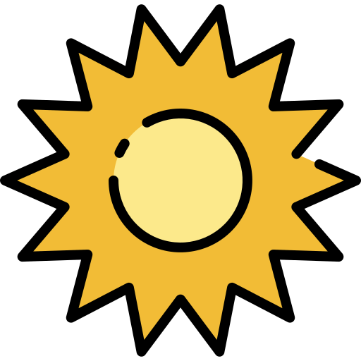 słońce Good Ware Lineal Color ikona
