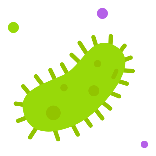 Bacteria Good Ware Flat icon