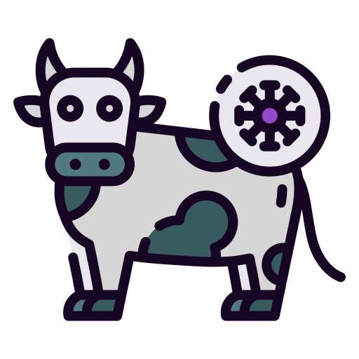 Cow Good Ware Lineal Color icon