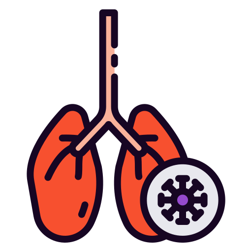 Lungs Good Ware Lineal Color icon