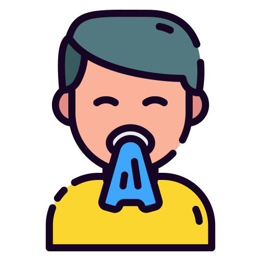 Sneeze Good Ware Lineal Color icon