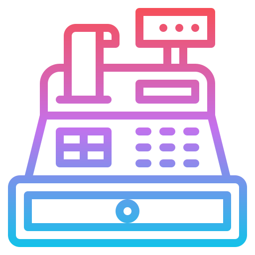 registratore di cassa Iconixar Gradient icona