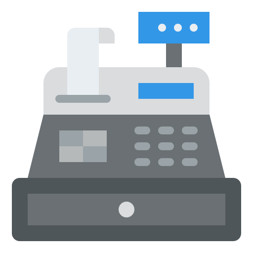 Cash register Iconixar Flat icon