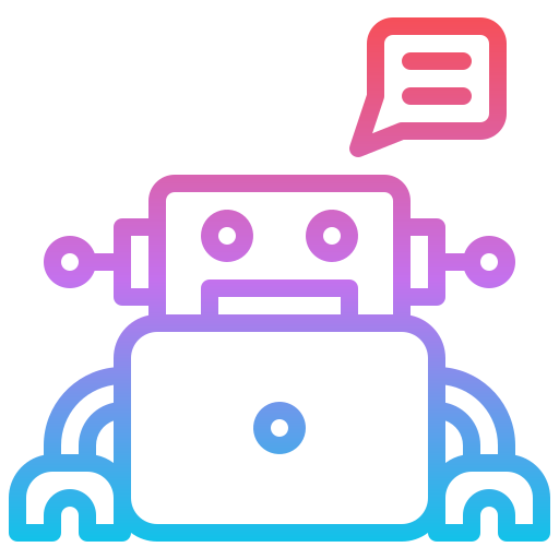 Chatbot Iconixar Gradient icon