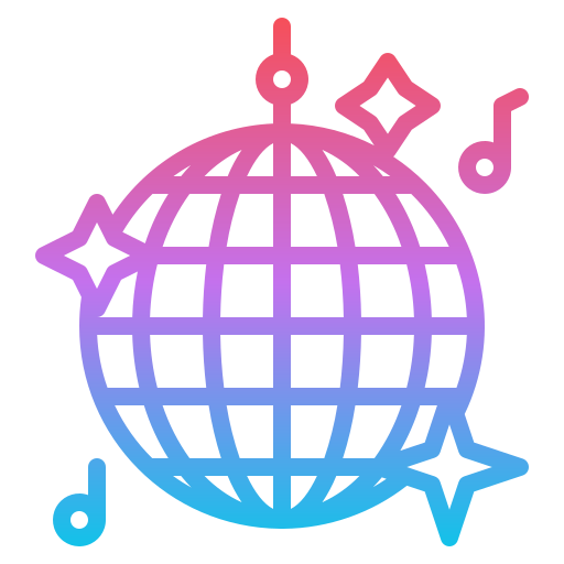 disco ball Iconixar Gradient icon
