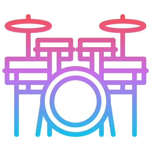 ドラム Iconixar Gradient icon