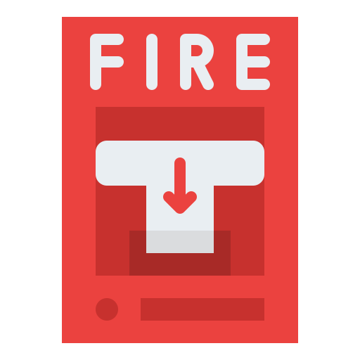 alarma de incendios Iconixar Flat icono