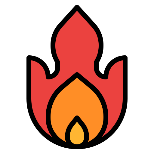 fuego Iconixar Lineal Color icono