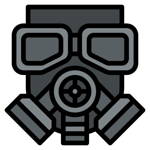 Gas mask Iconixar Lineal Color icon