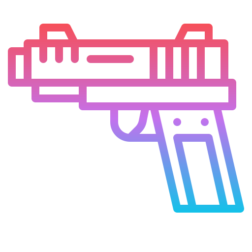 Gun Iconixar Gradient icon