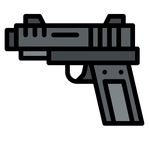 Gun Iconixar Lineal Color icon