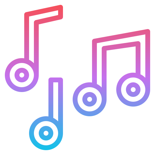 nota musicale Iconixar Gradient icona