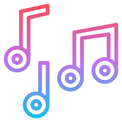 note de musique Iconixar Gradient Icône