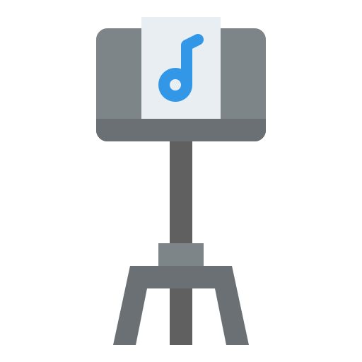 muziekstandaard Iconixar Flat icoon