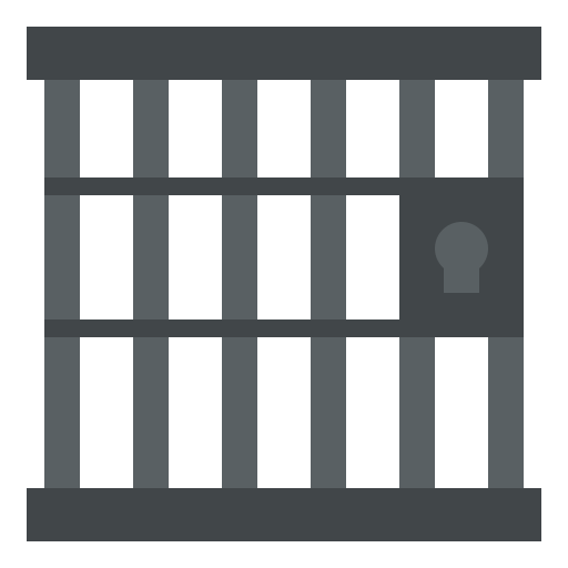 cárcel Iconixar Flat icono