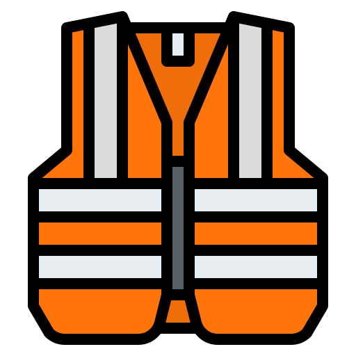 Reflective vest Iconixar Lineal Color icon