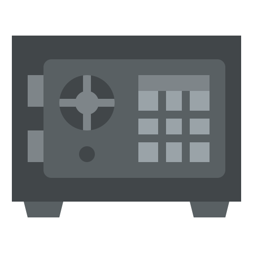 caja fuerte Iconixar Flat icono