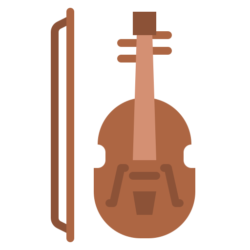 바이올린 Iconixar Flat icon
