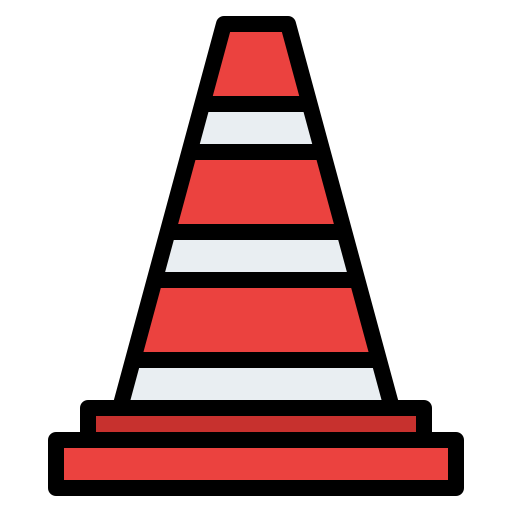 Traffic cone Iconixar Lineal Color icon