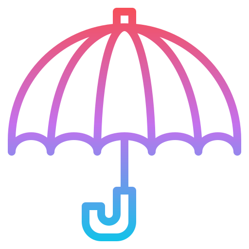 guarda-chuva Iconixar Gradient Ícone
