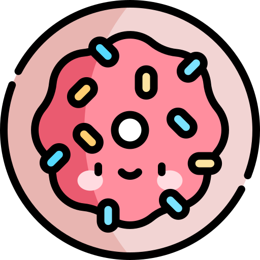 krapfen Kawaii Lineal color icon