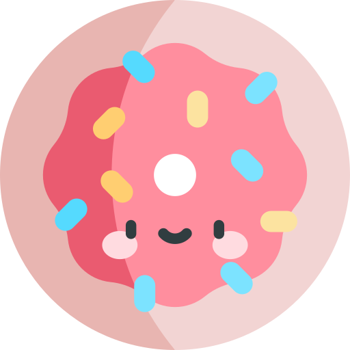 도넛 Kawaii Flat icon