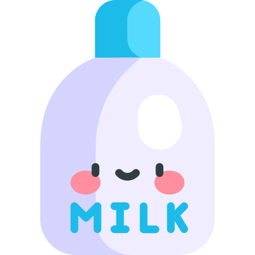 Milk Kawaii Flat icon