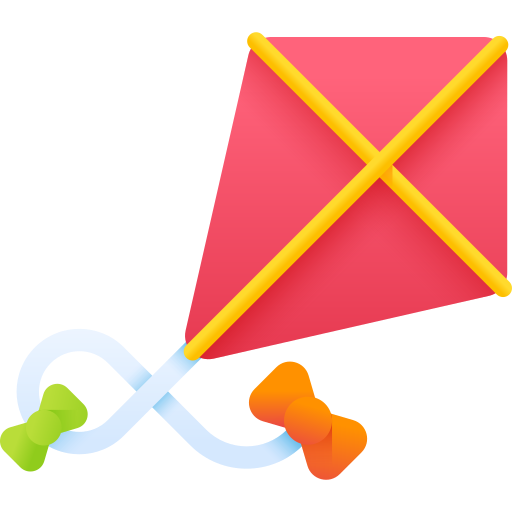凧 3D Color icon