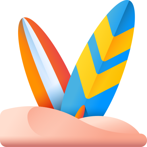 Доска для серфинга 3D Color иконка