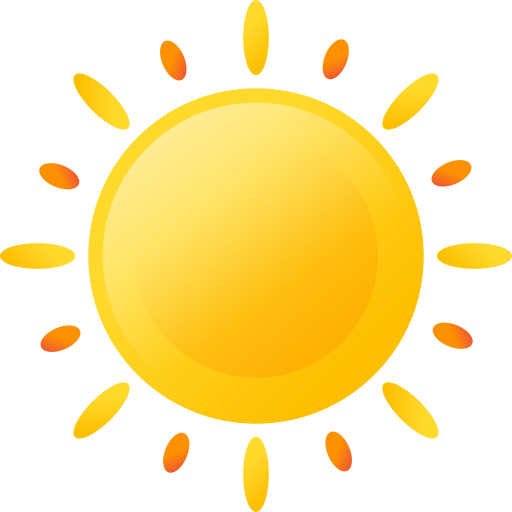 太陽 3D Color icon