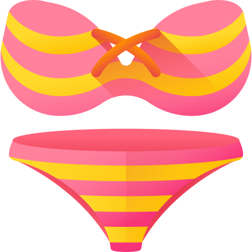 bikini 3D Color Ícone