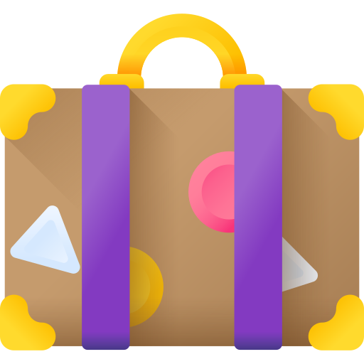 bagage 3D Color Icône