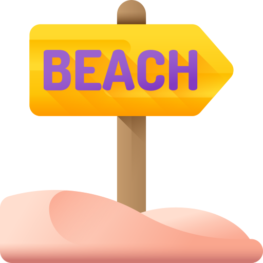 바닷가 3D Color icon