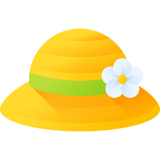 pamela hoed 3D Color icoon