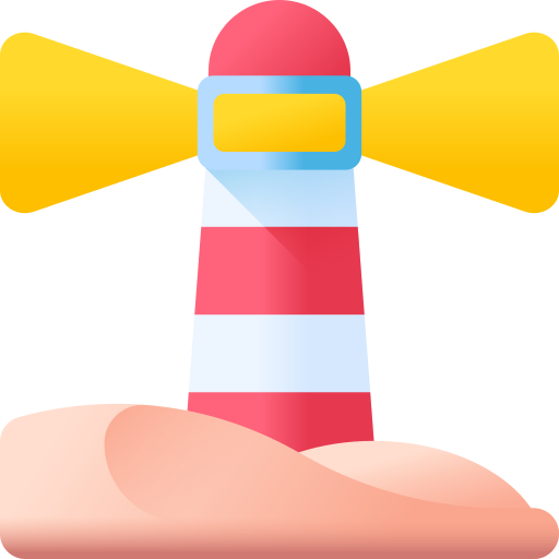 latarnia morska 3D Color ikona
