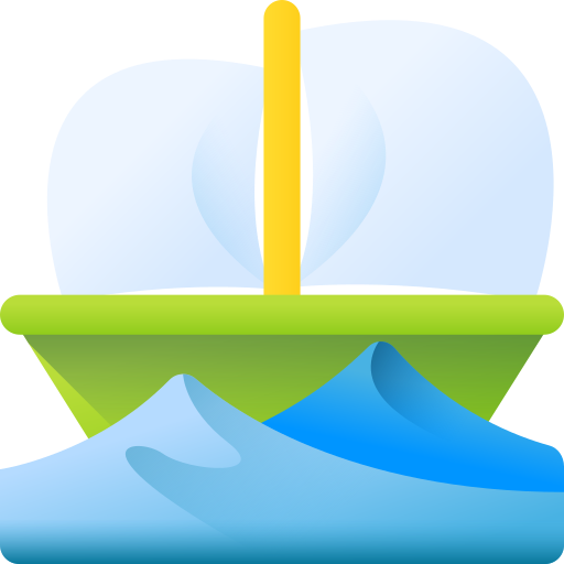statek 3D Color ikona