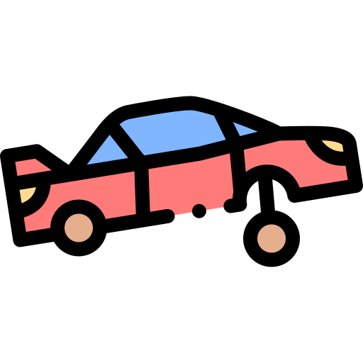 차 Detailed Rounded Lineal color icon